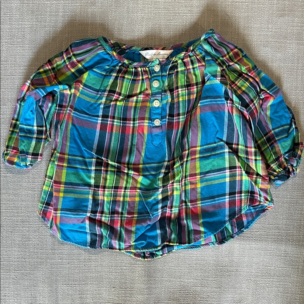 Ralph Lauren Kids Multicolor Plaid Button Down Shirt